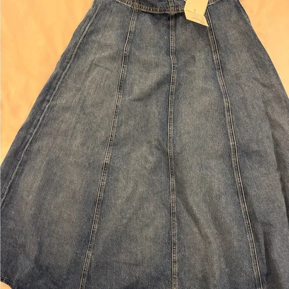 ULLA JOHNSON The Uma Midi Denim Skirt NWT - Picture 6 of 9